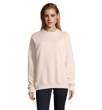 03104 Sol's Sully sweatshirt met ronde hals creamy roze
