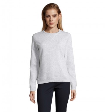 03104 Sol's Sully sweatshirt met ronde hals heather asgrijs