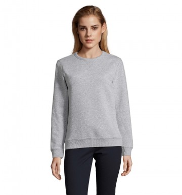 03104 Sol's Sully sweatshirt met ronde hals heather grijs