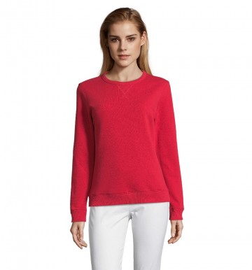 03104 Sol's Sully sweatshirt met ronde hals rood