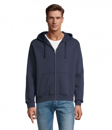 03105 sol's Spike heren hoodie met Zip frans marineblauw