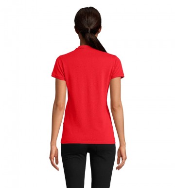 03575 Sol's Planet dames Polo rood achter