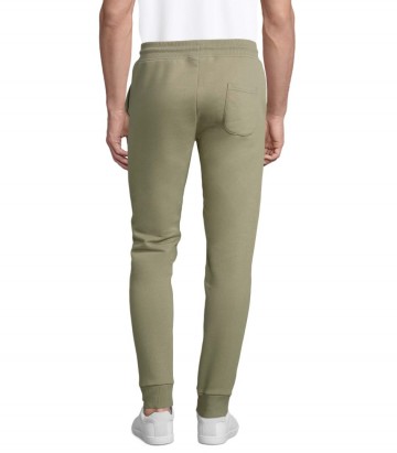 03810 Sol's Jumbo unisex Fleece joggingbroek khaki achter