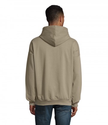03813 Sol's Conner unisex oversized hoodie khaki achter