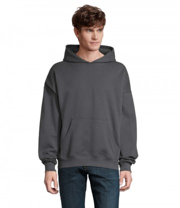 03813 Sol's Conner unisex oversized hoodie muisgrijs