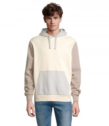 03818 Sol's Collins unisex sweatshirt met kap naturel