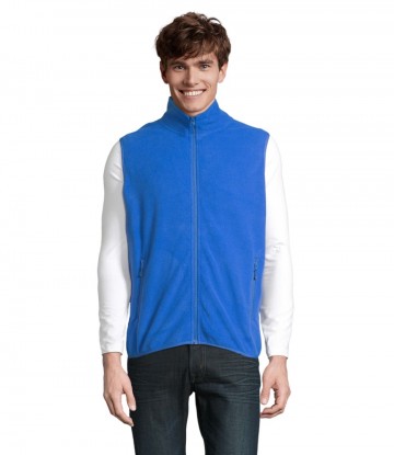 03822 Sol's Factor fleece unisex bodywarmer koningsblauw