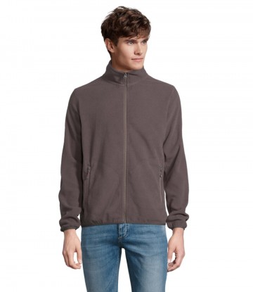 03823 Sol's Factor heren fleece jack houtskoolgrijs