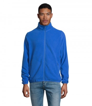 03823 Sol's Factor heren fleece jack koningsblauw