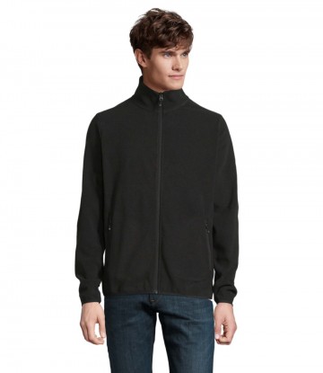 03823 Sol's Factor heren fleece jack zwart