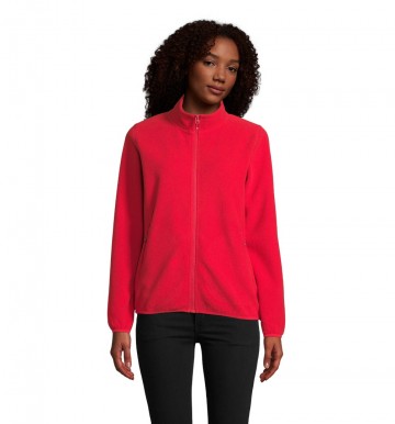 03824 Sol's Factor dames fleece jack rood