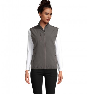 03826 Sol's Falcon dames softshell bodywarmer houtskoolgrijs