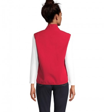 03826 Sol's Falcon dames softshell bodywarmer rood achter
