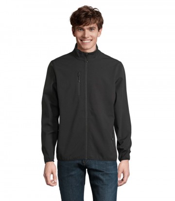 03827 Sol's Falcon heren softshell jack zwart
