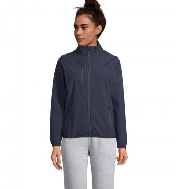 03828 Sol's Falcon dames softshell jack abyss blauw