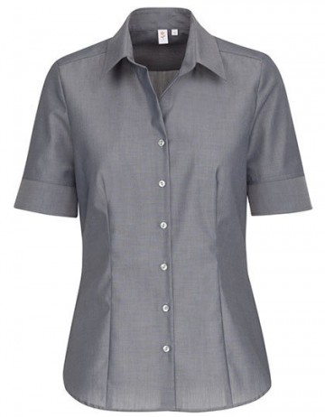 080605 Seidensticker Ladies Blouse Regular Fit S/S antraciet