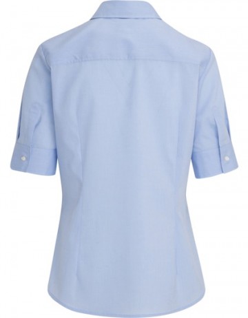 080614 Seidensticker Ladies Blouse Slim Fit S/S lichtblauw achter