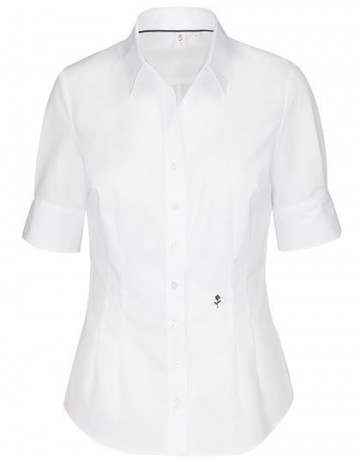 080614 Seidensticker Ladies Blouse Slim Fit S/S wit