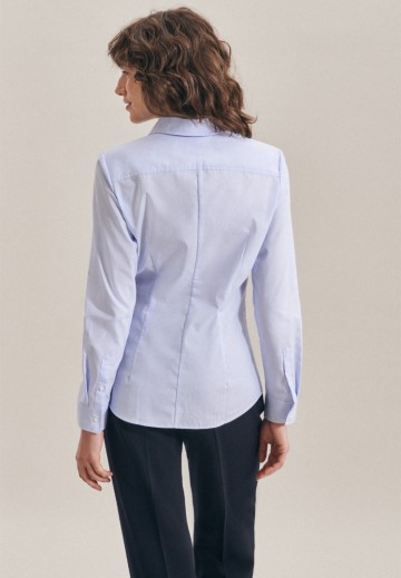 080619 Seidensticker Ladies Blouse Slim Fit Check/Stripes L/S  stripes 1 achter