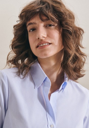 080619 Seidensticker Ladies Blouse Slim Fit Check/Stripes L/S  stripes 1 voor