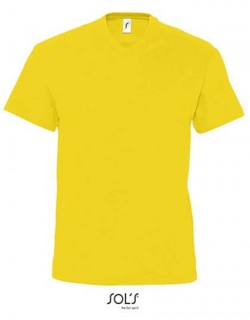 11150 Sol's Victory T-shirt met V-hals goudgeel