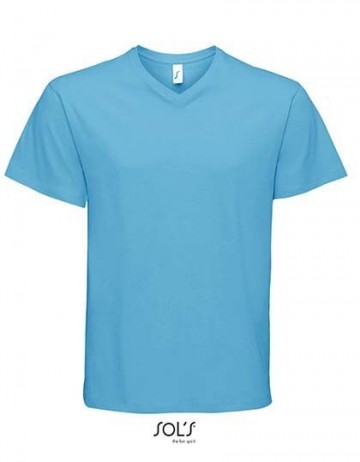 11150 Sol's Victory T-shirt met V-hals waterblauw
