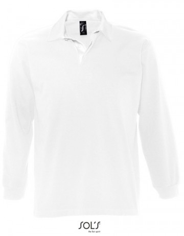 11313 Sol's Pack heren Rugby shirt wit wit