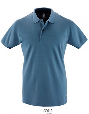 11346 Sol's Perfect heren polo leisteen blauw