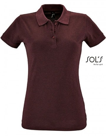 11347 Sol's Perfect Women Polo heatheroxblood