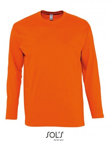 11420 Sol's Monarch heren T-shirt met L/M oranje
