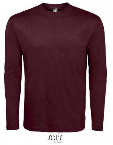 11420 Sol's Monarch heren T-shirt met L/M oxblood