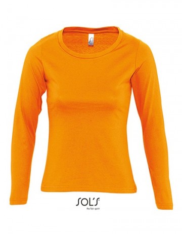 11425 Sol's Majestic dames T-shirt met LM oranje