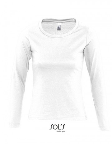 11425 Sol's Majestic dames T-shirt met LM wit