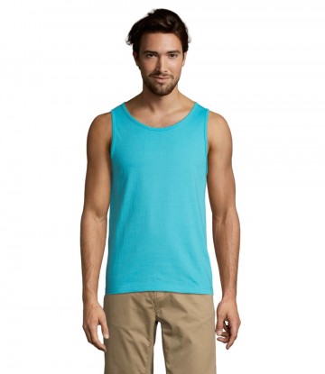 11465 Sol's Justin heren Tanktop atolblauw