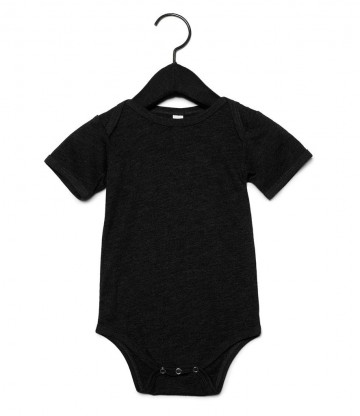 B+C Baby Tri-Blend romper 134B houtskoolzwart tri blend