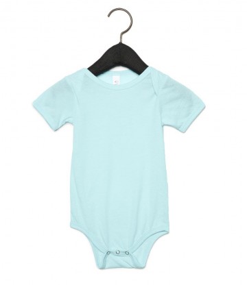 B+C Baby Tri-Blend romper 134B ijsblauw tri blend