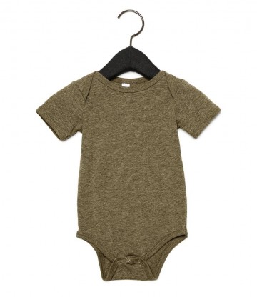 B+C Baby Tri-Blend romper 134B olijfgroen tri blend