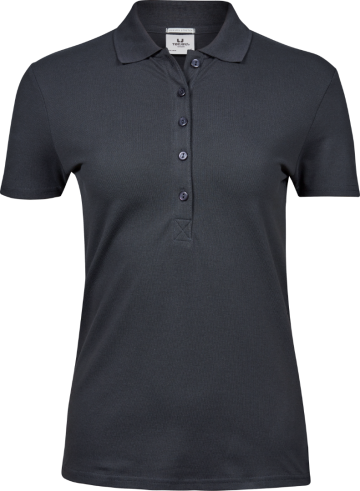 TJ145 Tee Jays Luxury Stretch polo dames darkgrey front