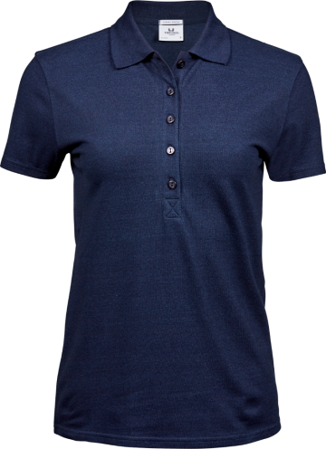 TJ145 Tee Jays Luxury Stretch polo damesdenim front