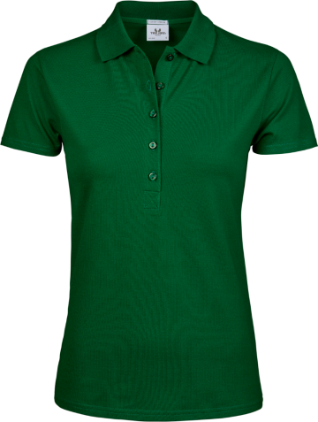 TJ145 Tee Jays Luxury Stretch polo dames forestgreen front