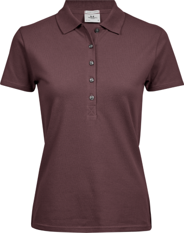 TJ145 Tee Jays Luxury Stretch polo dames grape front