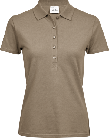 TJ145 Tee Jays Luxury Stretch polo dames kit front