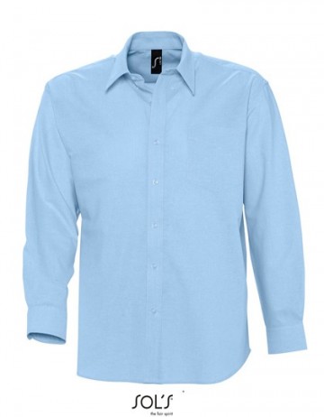 16000 Sol's Boston heren Shirt Oxford hemelsblauw