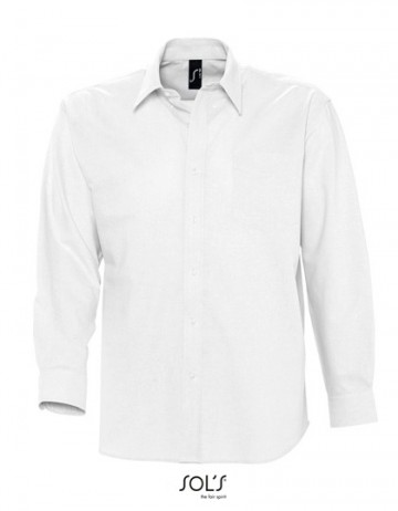 16000 Sol's Boston heren Shirt Oxford wit