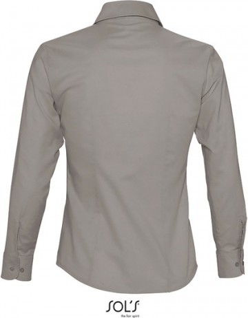 16020 Sol's Embassy dames Oxford shirt zilver rug