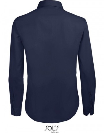 16060 Sol's Executive dames Poplin shirt donkerblauw rug