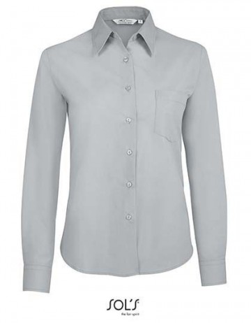 16060 Sol's Executive dames Poplin shirt parelgrijs