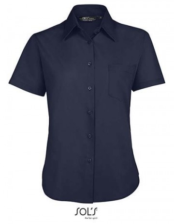 16070 Sol's Escape dames Polin shirt donkerblauw