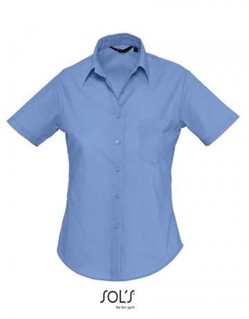 16070 Sol's Escape dames Polin shirt middelblauw
