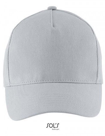 Sol's Long Beach cap puurgrijs